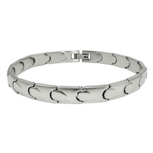 Armband, Glieder – Edelstahl, Silber – 20,5cm