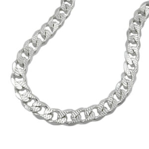 Kette, Panzerkette – Silber 925, Muster – 50cm, 5,6mm