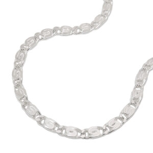 Kette, S-Panzerkette – Silber 925, diamantiert – 60cm