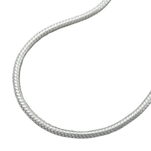 Kette, Schlangenkette – Silber 925, poliert – 1,5mm, 80cm