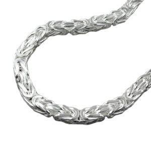 Königskette, Vierkant – Silber 925, Glänzend – 6x6mm, 55cm