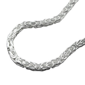 Königskette, Vierkant – Silber, Glänzend – 45cm
