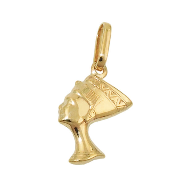 Anhänger, Nofretete – Gold, Glänzend – 15x10mm
