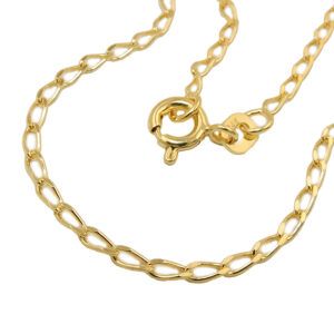 Armband, Weitpanzer – Gold, Glänzend – 2mm, 19cm