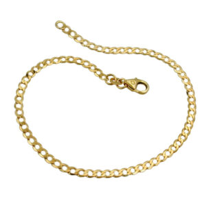 Armband, Weitpanzer – Gold, Diamantiert – 2,6mm, 19cm