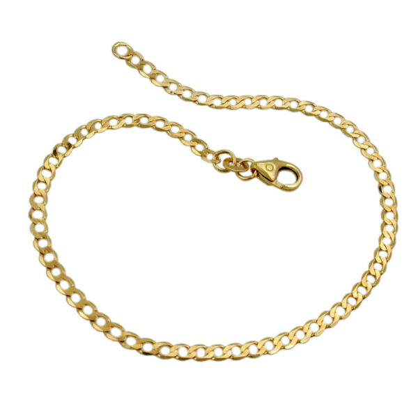 Armband, Weitpanzer – Gold, Diamantiert – 2,6mm, 19cm