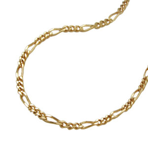 Armband, Figarokette – Gold, Gelbgold – 1,4mm, 19cm