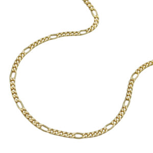 Kette, Figarokette – Gold, Gelbgold – 1,6mm, 45cm