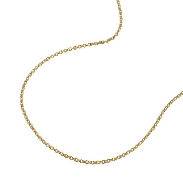 Kette, Ankerkette – Gold, 9 Karat – 0,7mm, 45cm