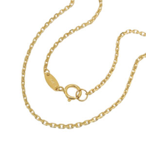 Kette, Ankerkette – Gold, Gelbgold – 1,3mm, 45cm