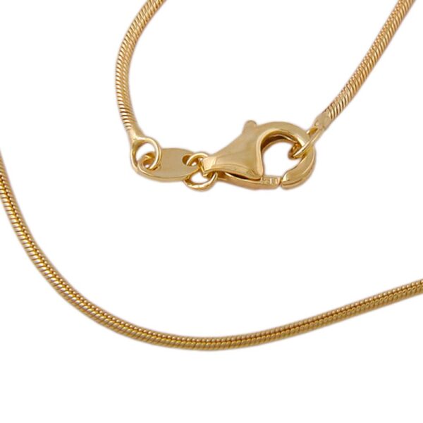 Kette, Schlange – Gold, Glänzend – 1mm, 42cm