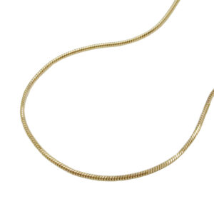 Kette, Schlange – Gold, glänzend, 14 Karat – 45 cm