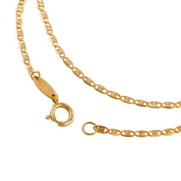 Armband, Fantasiekette – Gold, Gelbgold – 1,5mm, 19cm