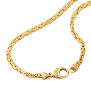 Königskette, Vierkant – Gold, Glänzend – 2mm, 55cm