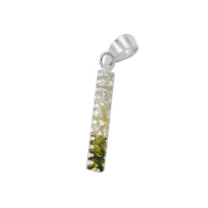 Anhänger, Stab – Silber, Zirkonia, Farbverlauf – 18x3mm