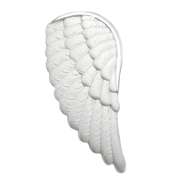 Anhänger, Engelsflügel – Silber, matt – 28x14mm