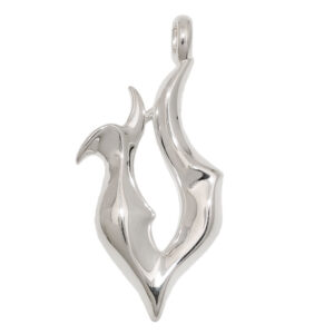 Anhänger, Fantasiemuster – Silber, Glänzend – 40x20mm