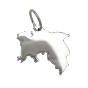 Anhänger, Niedersachsen – Silber, Glänzend – 15x19mm