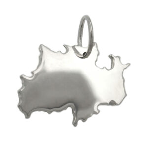 Anhänger, Nordrhein-Westfalen – Silber, Glänzend – 15x21mm