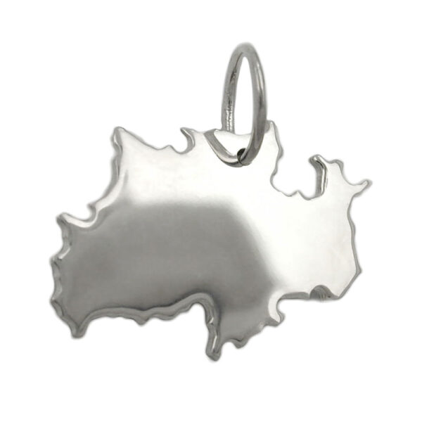Anhänger, Nordrhein-Westfalen – Silber, Glänzend – 15x21mm