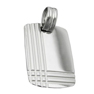 Anhänger, Gravurplatte – Silber, Glänzend – 24x17mm