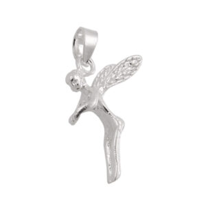 Anhänger, Elfe – Silber, glänzend – 18x12mm