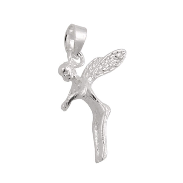 Anhänger, Elfe – Silber, glänzend – 18x12mm