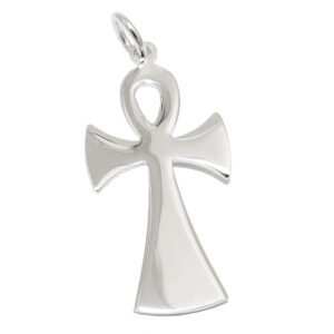 Anhänger, Ägyptisches Kreuz – Silber, Glänzend – 27x14mm