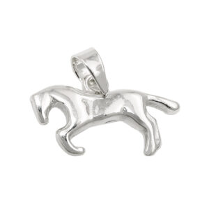 Anhänger, Pferd – Silber, Glänzend – 9x17mm
